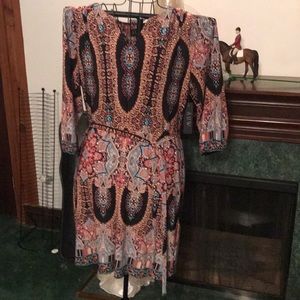 Size 16 AUW NWT Multi Color Dress